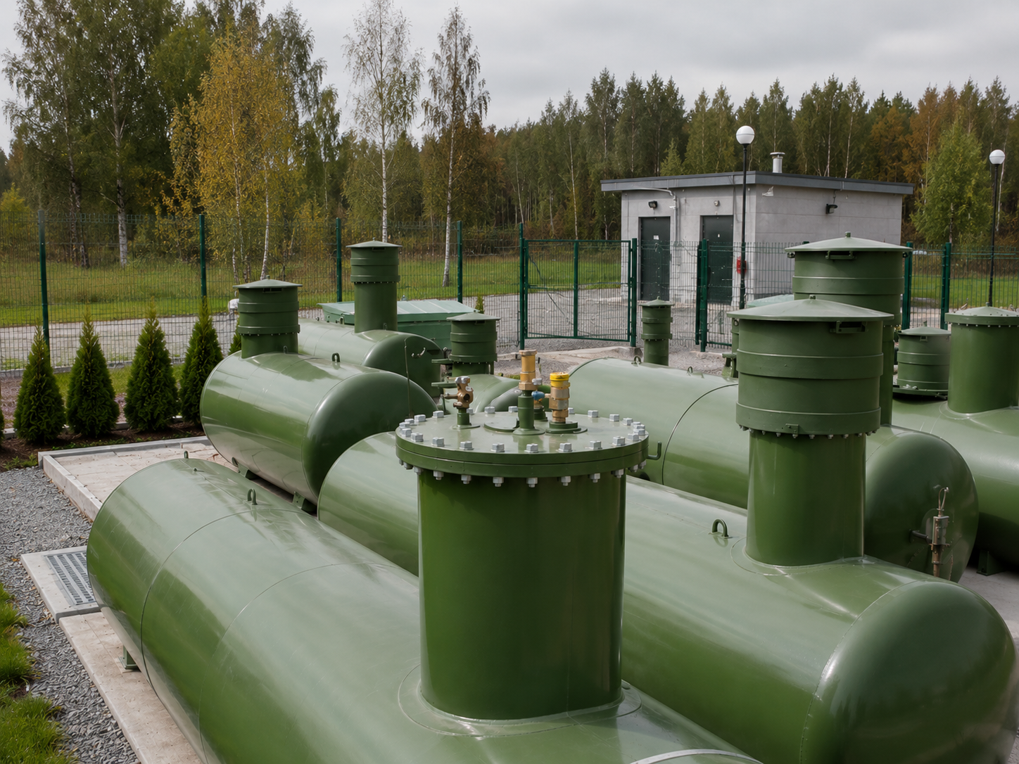 Газгольдер с горловиной